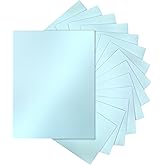Silunkia 120 Sheets Light Blue Shimmer Cardstock 8.5 x 11 Paper 92lb | Thick Craft Paper Light Blue Card Stock for DIY Cards Making, Greeting Cards, Wedding Invitations, Menus