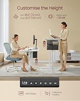 VASAGLE Electric Standing Desk 60x120cm 72-120cm 4 Memory Heights view 3
