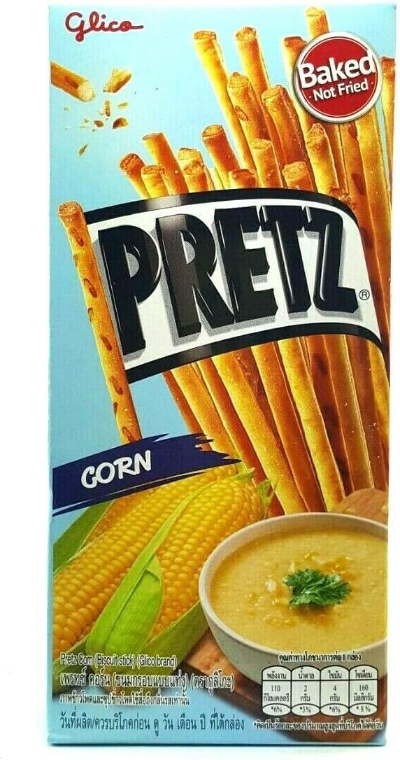 Thai Glico PretzCorn Flavour Biscuit Stick (Pack of 4)