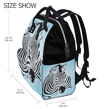 zebra diaper bag