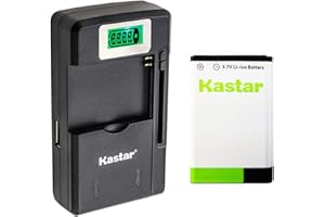 Kastar BL-5C Battery 1-Pack and intelligent mini travel Charger for Shortwave All Hazard Radio, V-115 Portable Shortwave Transistor Radio AM/FM Stereo, Meloson Enhanced Portable AM FM Weather Radio