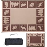 Stylish Camping 229127 9-feet by 12-feet Reversible Mat, Plastic Straw Rug, Large Floor Mat for Outdoors, RV, Patio, Backyard