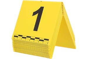 STAHAD 10pcs Forensic Evidence Markers with Scale Ruler, Crime Scene Numbered Tags 1-10, Forensic