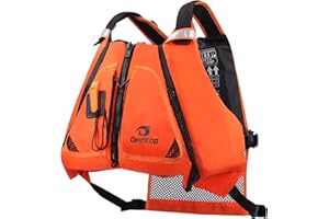 Owntop Swim Vest for Adult, Paddle Sports Swim Jacket with Adjustable Safety Strap for Kayaking Surfing Boating