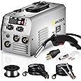 SSIMDER MIG Welder 140A 2 in 1 Flux Core Welder/Stick 110V 220v Dual Voltage MIG Welding Machine with Synergy Portable Wire Feed Welder IGBT Inverter for Home DIY Outdoor