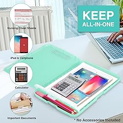 Sooez Glitter Clipboard with Storage, High Capacity