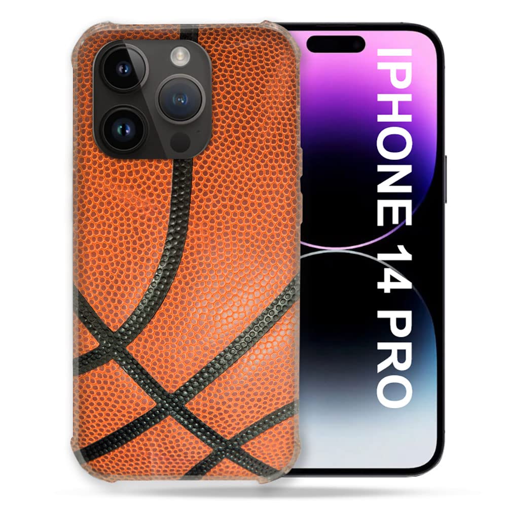 Cokitec Case for iPhone 14 Pro (6.1) Sport Basketball Basketball
