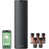 Aromadd Scent Diffuser Starter Kit – Waterless Essential Oil Diffuser for Home, 1500 Sq.Ft Coverage Scent Air Machine, Smart Auto Mode Hotel Collection Diffuser with Cold Air Tech (Black)
