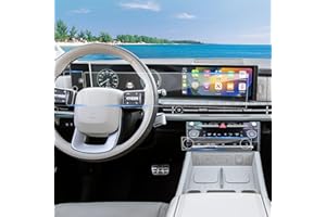 Coleya (6pcs) 2024 Santa Fe Screen Protector for Hyundai Santa Fe Display (12.3Inch Touchscreen&Left-Fingerprint Recognition&Air Conditioner), 2024 Santa Fe Accessories High Clarity Protective Film