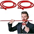 Rotatingpals 2 Pcs Magic Trick Rope Magic Tricks Stiff Rope Flexible Comedy Stage Close up Rope Trick Illusion Gimmick Props for Comedy Stage Magic Beginner