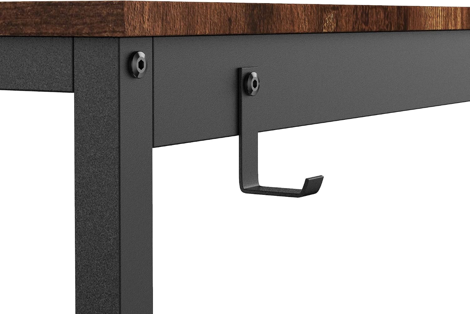 HOMIDEC Writing Computer Desk,Office Work Desk for student and worker,Laptop Table with Storage Bag and Headphone Hook,Modern Simple Style Desks for Bedroom,Home - Image 5