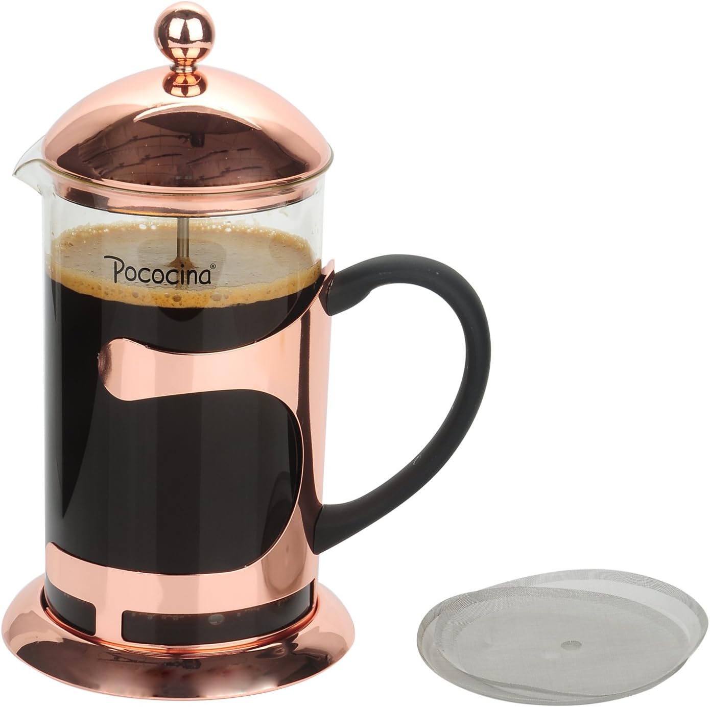 8 Cup Cafetière, Pococina 1000ML French Press/Coffee Press