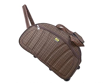 Winsome Nylon Duffel 2 Wheel Soft Duffel Luggage Waterproof Bag (Brunette Brown 20 Inches)