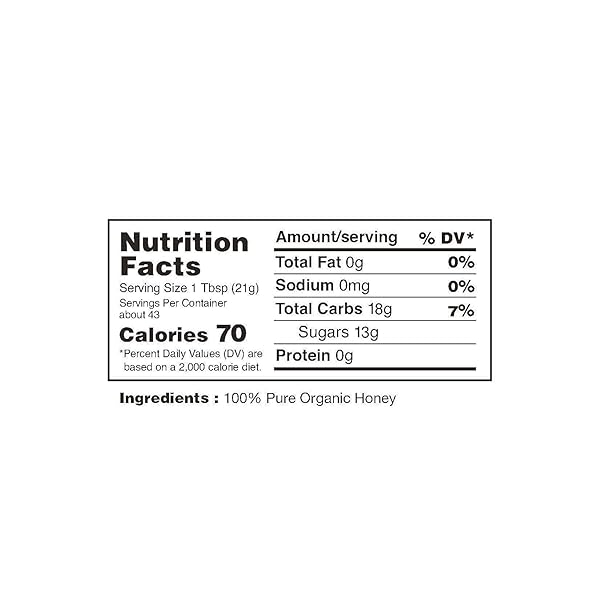 NATE’S ORGANIC 100% PURE, RAW & UNFILTERED HONEY – USDA CERTIFIED ORGANIC – 32OZ. SQUEEZE BOTTLE