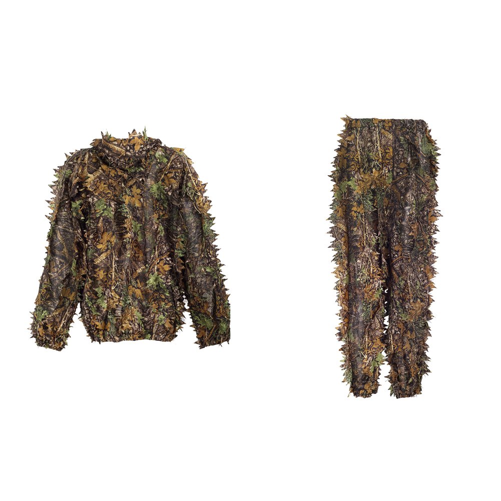 3D Leaf Suit Realtree Ghillie Suit Hunting Jacket Jungle Camo