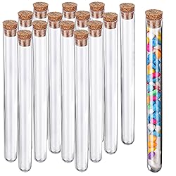 HNYYZL Test Tubes,15pcs Clear Plastic Test Tubes