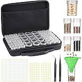 Hoemwarm Seed Storage Organizer Box, 57 Slots Seed Collection Containers Seed Storage Box with Label Tweezer Funnel,Gardening Seed Keeper Set for Flower Plants Garden(2 Size)