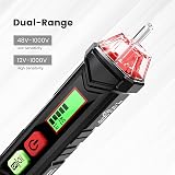 Kaiweets HT100 Voltage Tester Dual Range 12-1000V NCV Pen Tester view 3