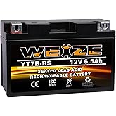 Weize YT7B-BS Battery High Performance - Maintenance Free - Sealed AGM Motorcycle Battery YT7B BS For Yamaha ATV