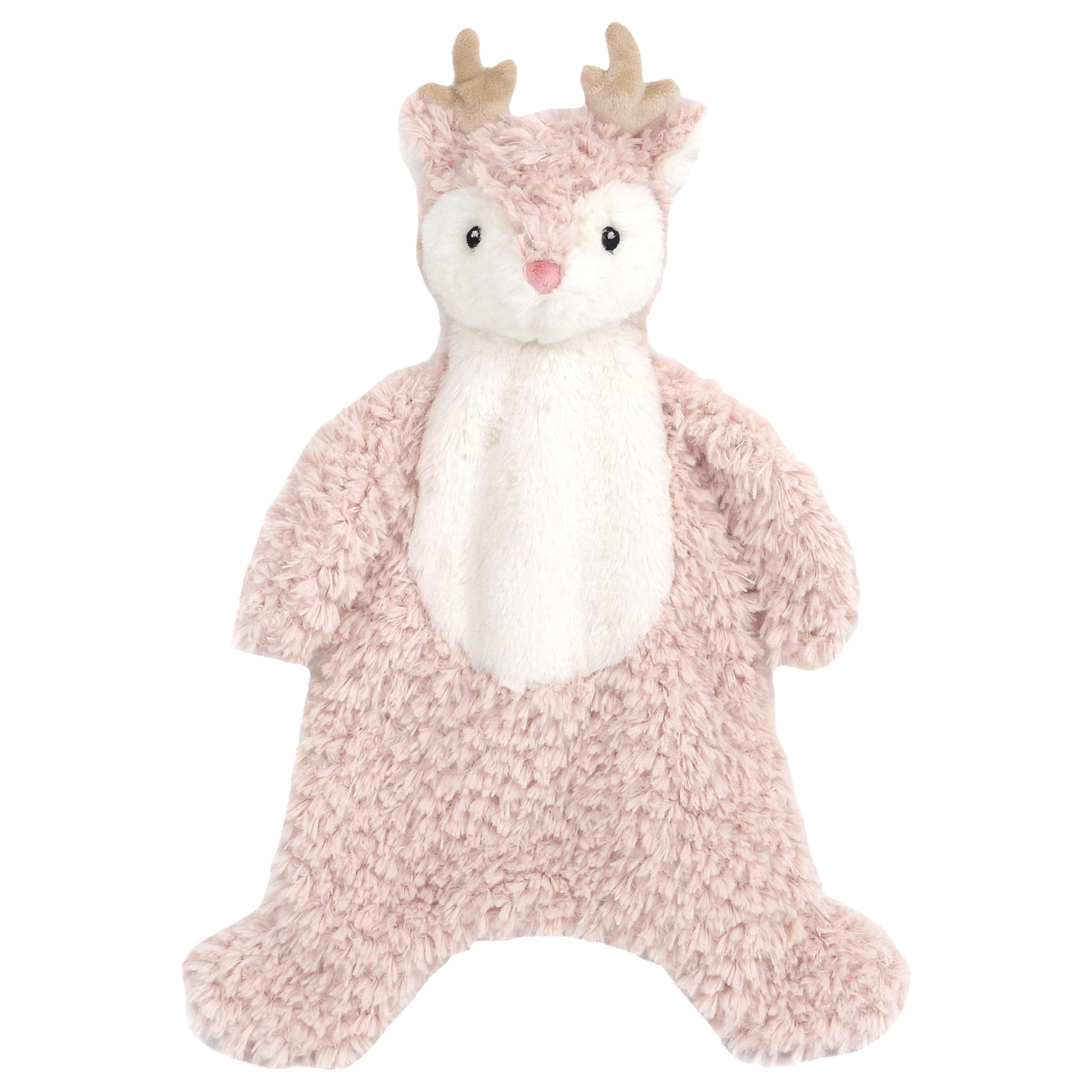 MON AMI Noelle Reindeer Security Blanket 15"/38cms | Soft Plush Baby Blanket & Comforter | Cuddly Faux Fur Toy for Newborn, Infant & Toddler