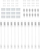eSynic Window Restrictors 12 Pack UPVC Safe 19 cm Dual Lock Screws Included view 9