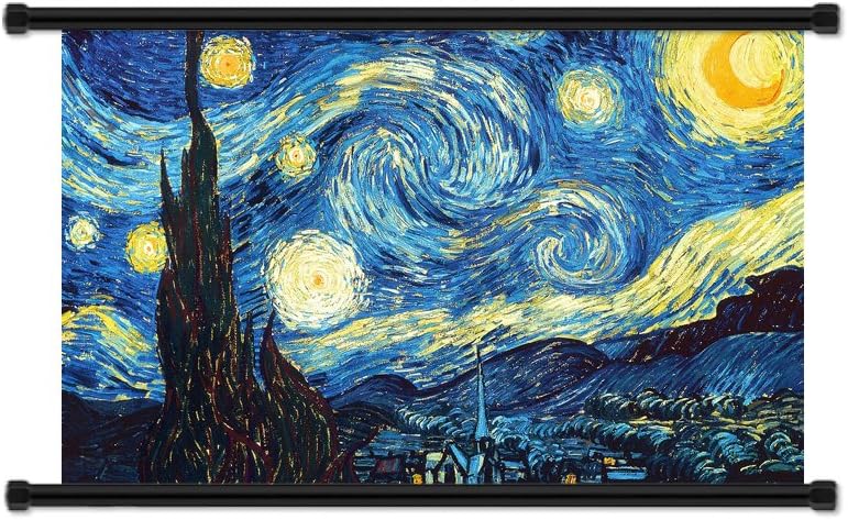 Van Gogh Painting Starry Night Canvas Wall Art Picture  30/" x 20/"  or 40/" x 30/"
