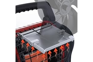 OURHOM Wood Stove Fan Bracket for Heater, Multi-Purpose Heater Holder for Fireplace Fan/Heated Stuff Shelf, Stand with Clip for Outdoor Heater, Outdoor Heater Accessories(1pc)