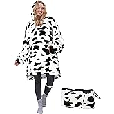 Catalonia Oversized Blanket Hoodie Sweatshirt, Wearable Sherpa Blanket Pullover, Gift for Her