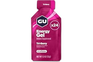 GU Energy Original Sports Nutrition Energy Gel, Tri-Berry, 24 Count Box