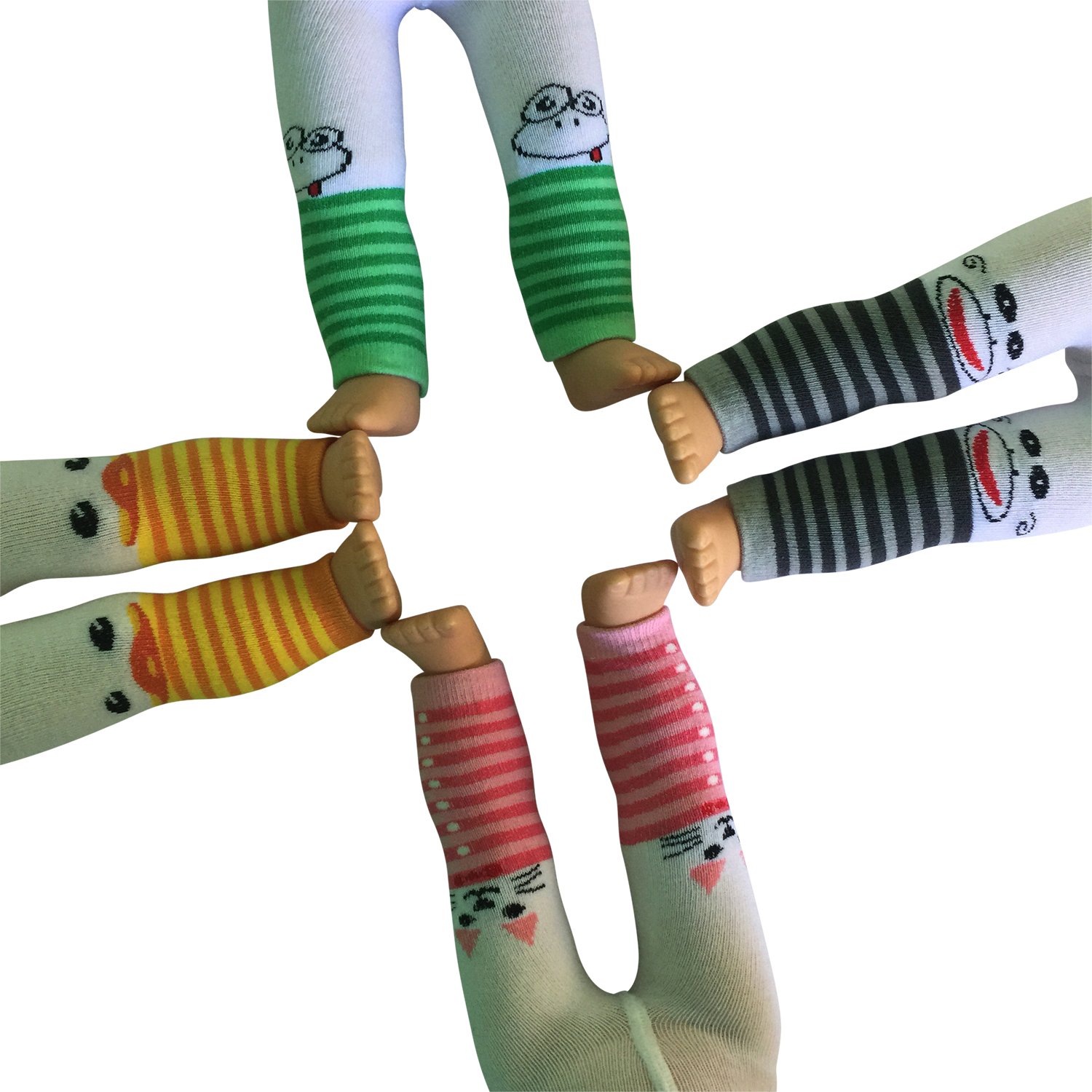 The New York Doll Collection Set of 4 Animal Printed Leggings Tights Fits 18 inch/46 cm Fashion Dolls – Doll Tights – Dolls Clothes Accessories