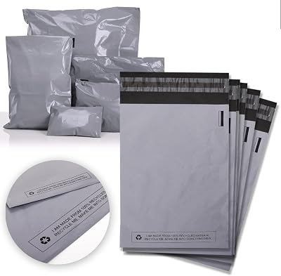 Sabco Grey Mailing Bags Self Seal 50 x 17 x 22 cm Pack UK