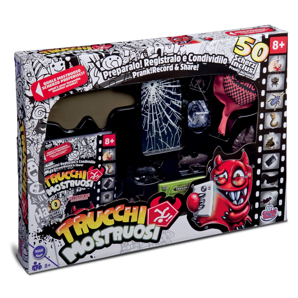 Grandi Giochi - Set 50 Monster Pranks, Multicolor, GG-00294
