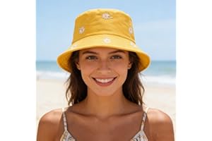 Bucket Hats Women - Foldable Fisherman Hat Reversible Summer Beach Sun Hats for Travel Beach Hiking