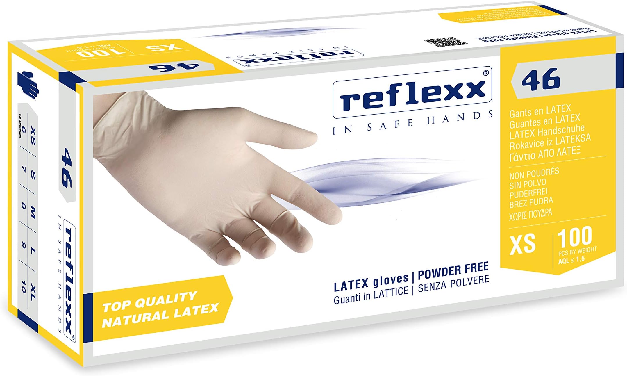 Reflexx R67 Powder free nitrile gloves