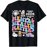 Mental Health Matters Human Brain Illness Awareness T-Shirt