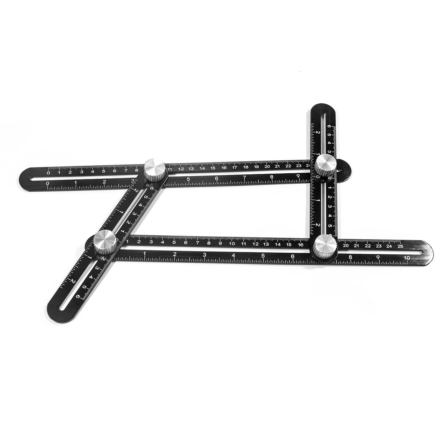 Angle Ruler RIYO Multi Angle Measuring Ruler Template Tool For Handymen, Builders, Craftsmen, Carpenters, Roofers, Tilers, DIY Use Sent Storage Bag