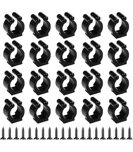 Amazon.com: Mayitr 20 Pcs Fishing Pole Rod Holder Clips Rubber Black :  Sports & Outdoors