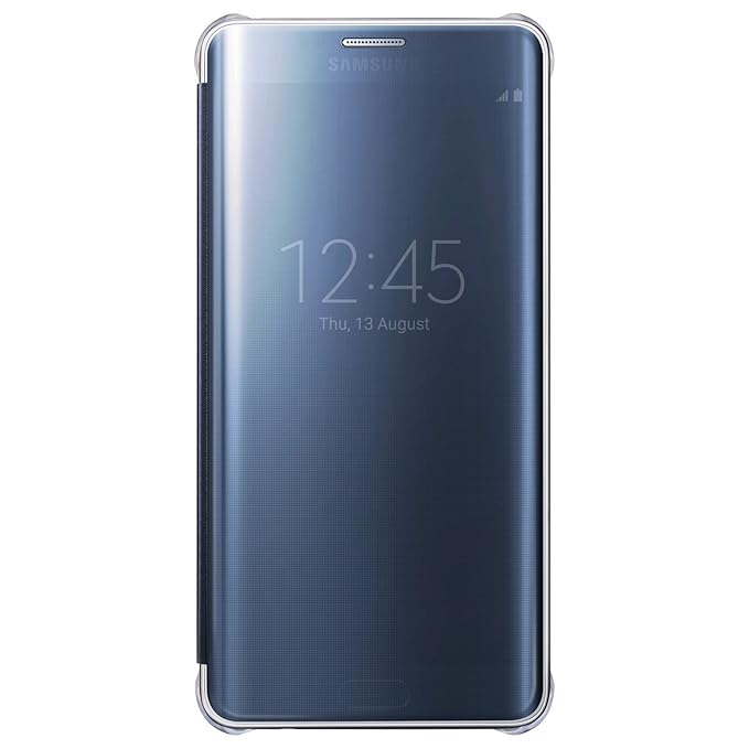 Samsung Clear View Cover für Galaxy S6 Edge Plus, schwarz (nicht für S6 Edge geeignet)