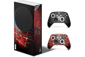 GIZMOZ N GADGETZ GNG Spider Skins Compatible with Xbox Series S Console Decal Vinal Sticker + 2 Controller Set