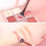 MSQ 12pcs Eyeshadow Brush Set Professional Eye Makeup Brushes Pink Handle view 4