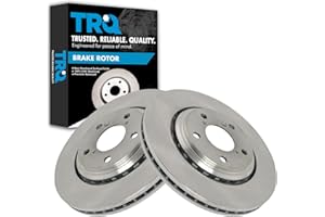 TRQ Front Brake Rotor Set Vented Compatible with 2017-2020 Acura MDX 2011-2024 Honda Odyssey 2019-2024 Passport 2016-2022 Pilot 2017-2024 Ridgeline