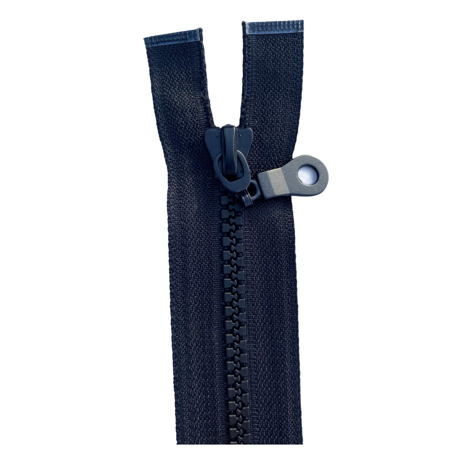 Chunky No.5 Plastic Molded Zip Closed End (Black (322), 8 inch - 20 cm (Closed End)) — image 1