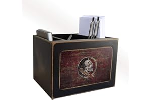 LA AUTO GEAR Fan Creations Florida State Seminoles Distressed Team Logo Desktop Organizer with Color