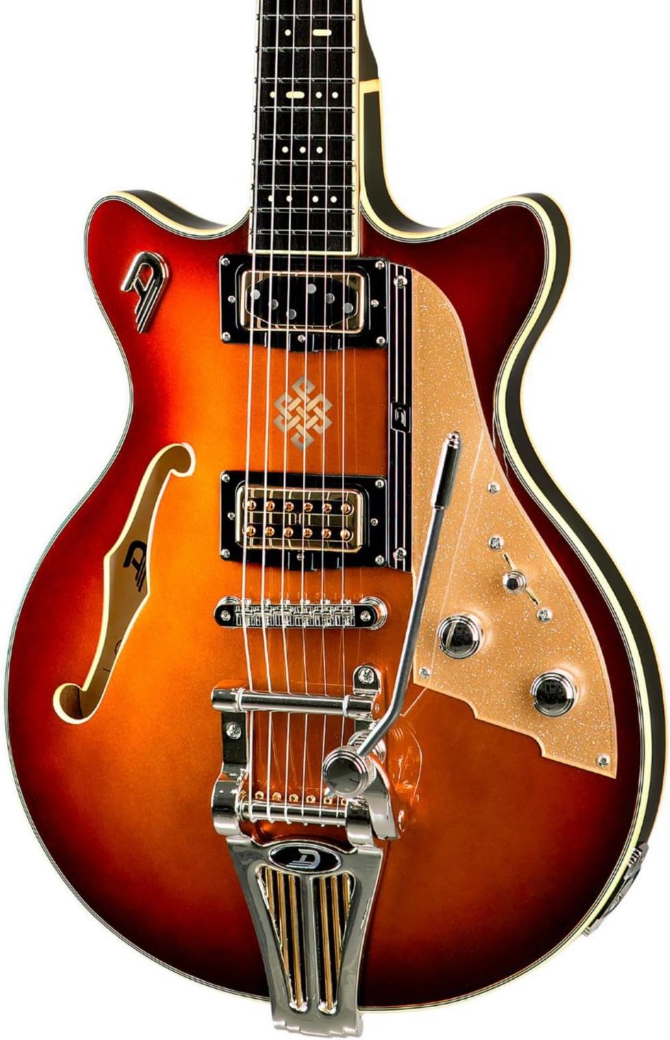 Duesenberg USA Alliance Joe Walsh Semi-Hollow Electric Guitar Gold Burst