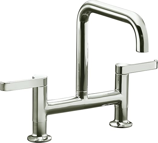 Kohler K 6125 4 Sn Torq Deck Mount Bridge Kitchen Faucet Vibrant