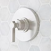 Greyfield Thermostatic Valve Trim - 1/2" Rough In Valve Included, Brushed Nickel