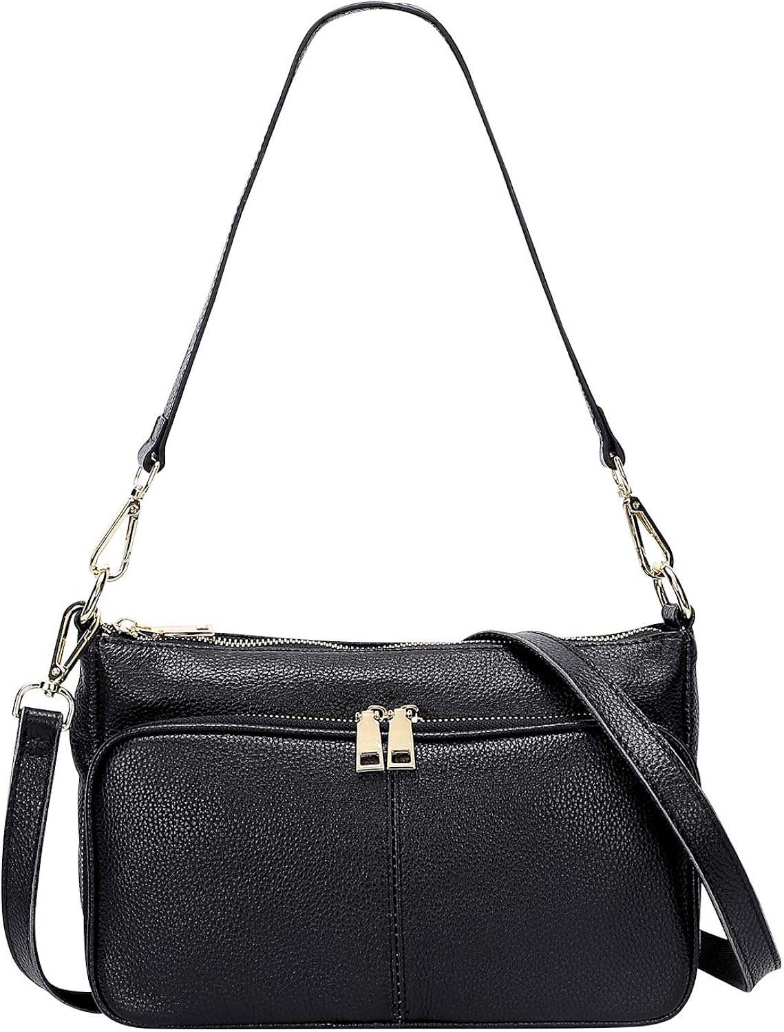 black soft leather crossbody bag