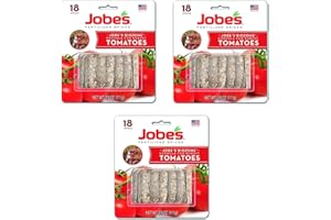 Jobe's Tomato Fertilizer Spikes, 6-18-6 Time Release Fertilizer for All Tomato Plants, 18 Spikes per Blister Package, 3-Pack,