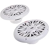 6x9 Inch Dual Marine Speakers - 2 Way Waterproof and Weather Resistant Outdoor Audio Stereo Sound System with 260 Watt Power,