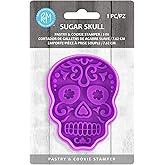 R&M Day of the Dead Sugar Skull Pastry & Cookie Stamper Purple 3